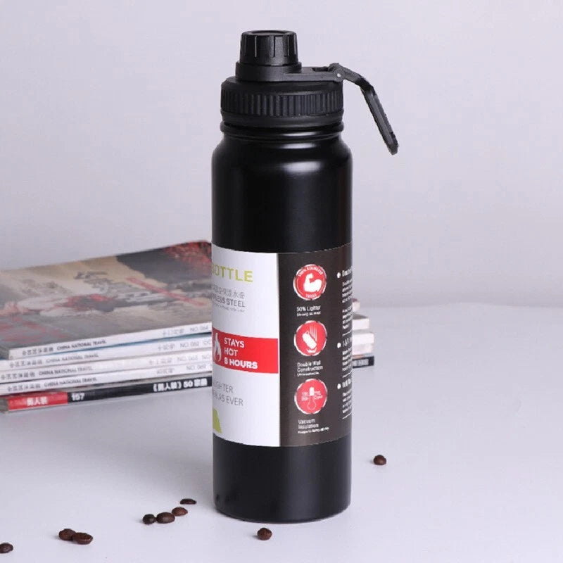 Insulated Water Bottle 700ml Stainless Steel Leakproof BPA Free Sports Flask Gym